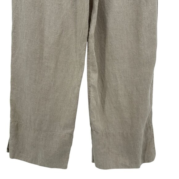 J. Jill Linen Beige Ankle High Rise Wide Leg Pants Womens 16 - Picture 6 of 8
